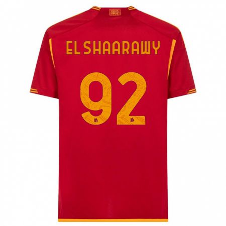 Kandiny Niño Camiseta Stephan El Shaarawy #92 Rojo 1ª Equipación 2023/24 La Camisa Chile