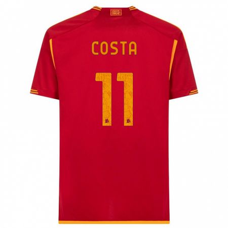Kandiny Niño Camiseta João Costa #11 Rojo 1ª Equipación 2023/24 La Camisa Chile
