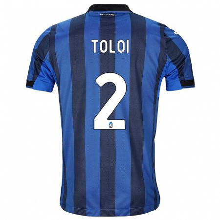 Kandiny Niño Camiseta Rafael Tolói #2 Azul Negro 1ª Equipación 2023/24 La Camisa Chile