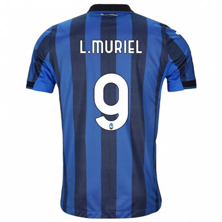 Kandiny Niño Camiseta Luis Muriel #9 Azul Negro 1ª Equipación 2023/24 La Camisa Chile