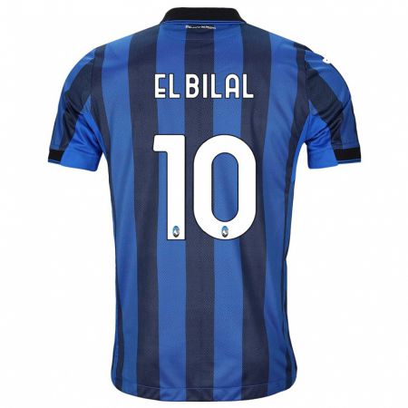 Kandiny Niño Camiseta El Bilal Touré #10 Azul Negro 1ª Equipación 2023/24 La Camisa Chile