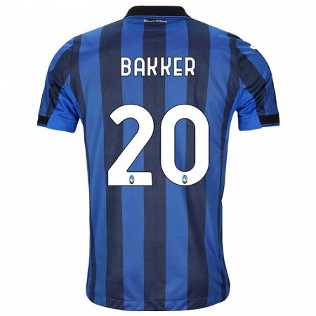 Kandiny Niño Camiseta Mitchel Bakker #20 Azul Negro 1ª Equipación 2023/24 La Camisa Chile