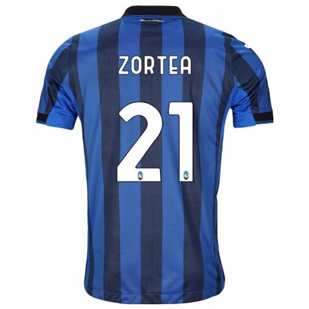 Kandiny Niño Camiseta Nadir Zortea #21 Azul Negro 1ª Equipación 2023/24 La Camisa Chile