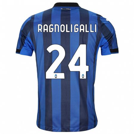 Kandiny Niño Camiseta Federico Ragnoli Galli #24 Azul Negro 1ª Equipación 2023/24 La Camisa Chile