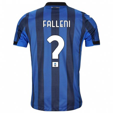 Kandiny Niño Camiseta Alessandro Falleni #0 Azul Negro 1ª Equipación 2023/24 La Camisa Chile