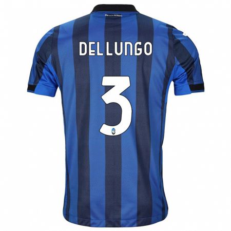 Kandiny Niño Camiseta Tommaso Del Lungo #3 Azul Negro 1ª Equipación 2023/24 La Camisa Chile