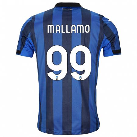 Kandiny Niño Camiseta Alessandro Mallamo #99 Azul Negro 1ª Equipación 2023/24 La Camisa Chile