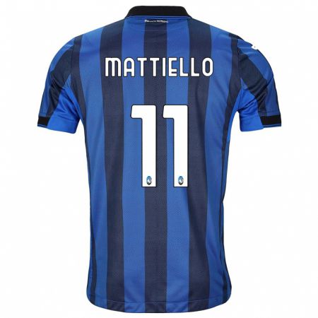 Kandiny Niño Camiseta Federico Mattiello #11 Azul Negro 1ª Equipación 2023/24 La Camisa Chile