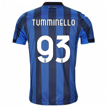 Kandiny Niño Camiseta Marco Tumminello #93 Azul Negro 1ª Equipación 2023/24 La Camisa Chile