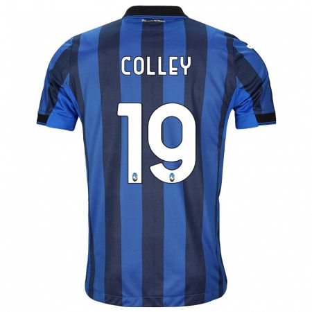 Kandiny Niño Camiseta Ebrima Colley #19 Azul Negro 1ª Equipación 2023/24 La Camisa Chile