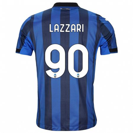 Kandiny Niño Camiseta Ilaria Lazzari #90 Azul Negro 1ª Equipación 2023/24 La Camisa Chile