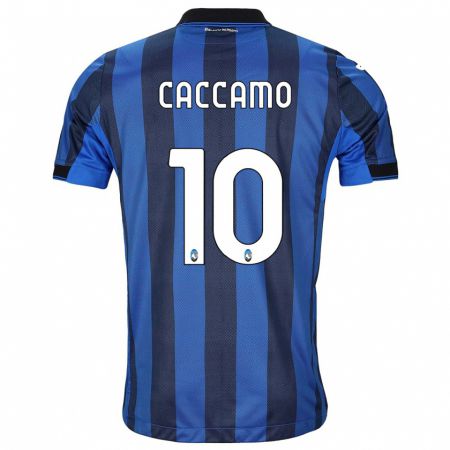 Kandiny Niño Camiseta Patrizia Caccamo #10 Azul Negro 1ª Equipación 2023/24 La Camisa Chile