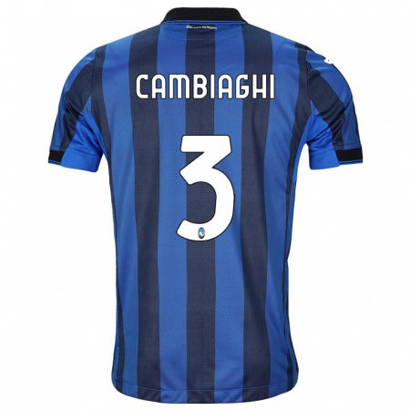 Kandiny Niño Camiseta Michela Cambiaghi #3 Azul Negro 1ª Equipación 2023/24 La Camisa Chile