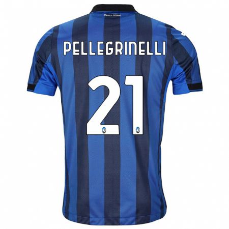 Kandiny Niño Camiseta Giorgia Pellegrinelli #21 Azul Negro 1ª Equipación 2023/24 La Camisa Chile