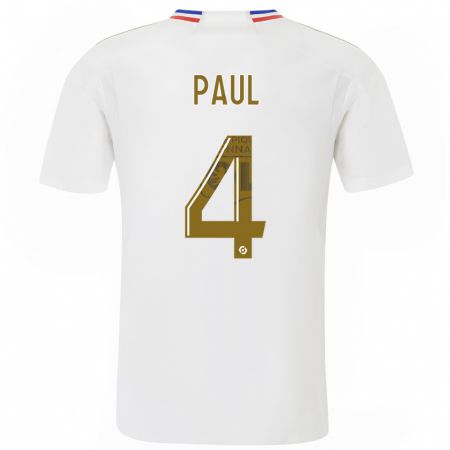 Kandiny Niño Camiseta Paul Akouokou #0 Blanco 1ª Equipación 2023/24 La Camisa Chile