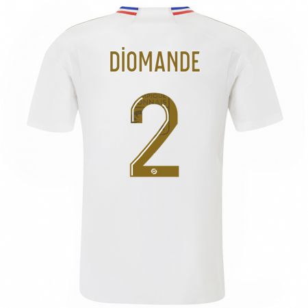 Kandiny Niño Camiseta Sinaly Diomandé #2 Blanco 1ª Equipación 2023/24 La Camisa Chile