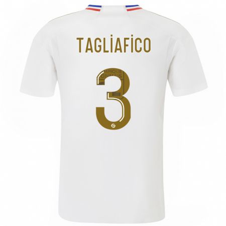 Kandiny Niño Camiseta Nicolás Tagliafico #3 Blanco 1ª Equipación 2023/24 La Camisa Chile