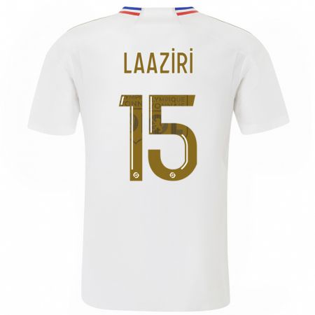 Kandiny Niño Camiseta Achraf Laâziri #15 Blanco 1ª Equipación 2023/24 La Camisa Chile