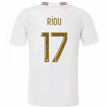 Kandiny Niño Camiseta Rémy Riou #17 Blanco 1ª Equipación 2023/24 La Camisa Chile