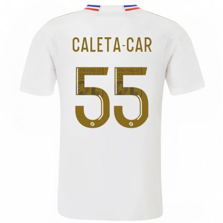 Kandiny Niño Camiseta Duje Caleta-Car #55 Blanco 1ª Equipación 2023/24 La Camisa Chile