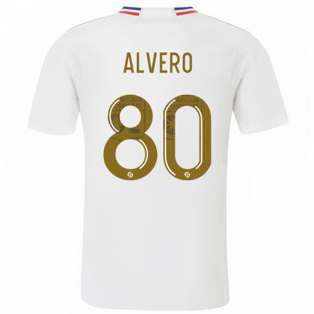 Kandiny Niño Camiseta Skelly Alvero #80 Blanco 1ª Equipación 2023/24 La Camisa Chile
