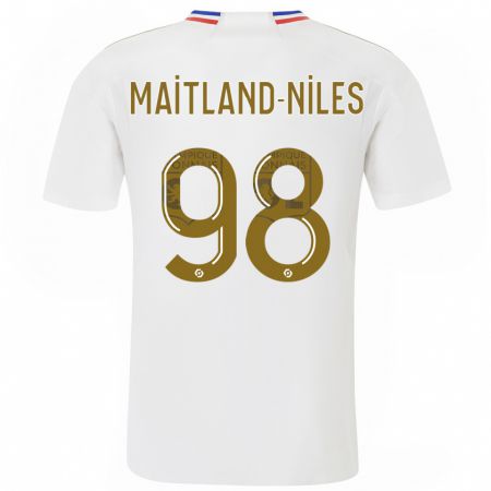 Kandiny Niño Camiseta Ainsley Maitland-Niles #98 Blanco 1ª Equipación 2023/24 La Camisa Chile