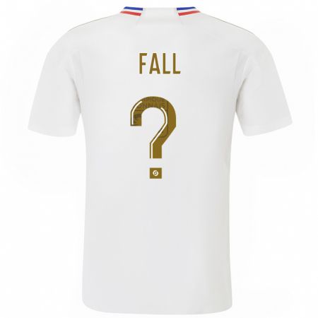 Kandiny Niño Camiseta Ibrahima Fall #0 Blanco 1ª Equipación 2023/24 La Camisa Chile