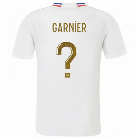 Kandiny Niño Camiseta Erawan Garnier #0 Blanco 1ª Equipación 2023/24 La Camisa Chile