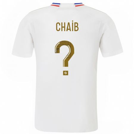 Kandiny Niño Camiseta Yacine Chaib #0 Blanco 1ª Equipación 2023/24 La Camisa Chile