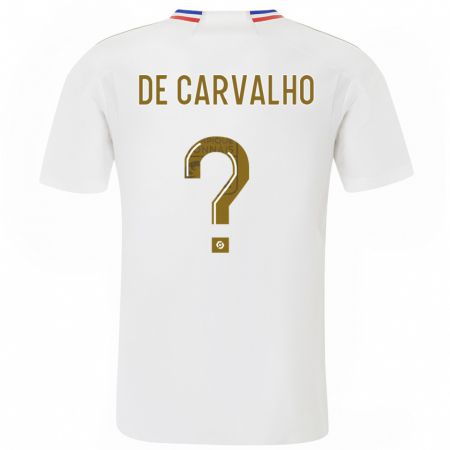 Kandiny Niño Camiseta Mathys De Carvalho #0 Blanco 1ª Equipación 2023/24 La Camisa Chile
