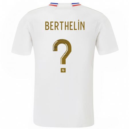 Kandiny Niño Camiseta Romain Berthelin #0 Blanco 1ª Equipación 2023/24 La Camisa Chile