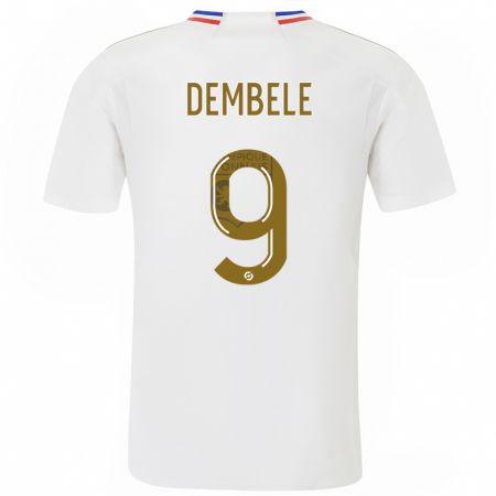 Kandiny Niño Camiseta Moussa Dembele #9 Blanco 1ª Equipación 2023/24 La Camisa Chile