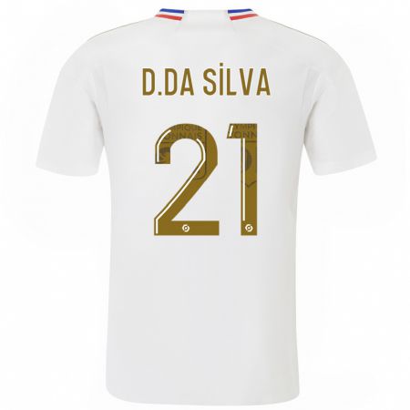 Kandiny Niño Camiseta Damien Da Silva #21 Blanco 1ª Equipación 2023/24 La Camisa Chile
