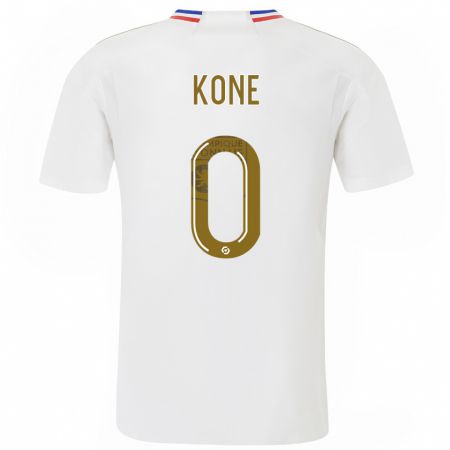 Kandiny Niño Camiseta Youssouf Kone #0 Blanco 1ª Equipación 2023/24 La Camisa Chile
