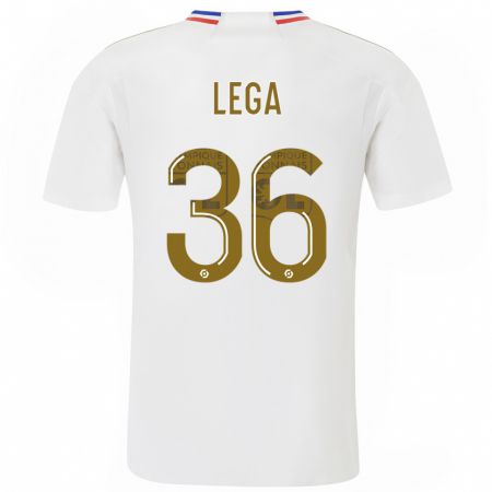 Kandiny Niño Camiseta Sekou Lega #36 Blanco 1ª Equipación 2023/24 La Camisa Chile