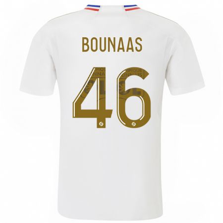 Kandiny Niño Camiseta Idris Bounaas #46 Blanco 1ª Equipación 2023/24 La Camisa Chile