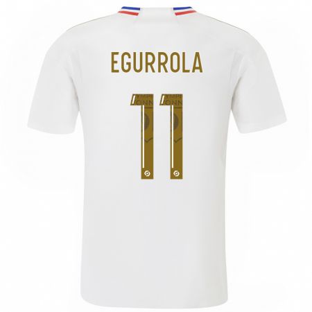 Kandiny Niño Camiseta Damaris Egurrola #11 Blanco 1ª Equipación 2023/24 La Camisa Chile