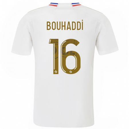 Kandiny Niño Camiseta Sarah Bouhaddi #16 Blanco 1ª Equipación 2023/24 La Camisa Chile