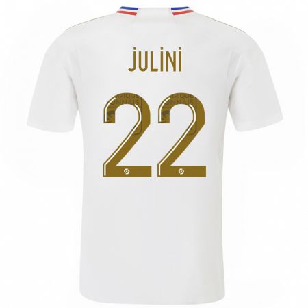 Kandiny Niño Camiseta Sally Julini #22 Blanco 1ª Equipación 2023/24 La Camisa Chile