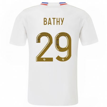 Kandiny Niño Camiseta Griedge Mbock Bathy #29 Blanco 1ª Equipación 2023/24 La Camisa Chile