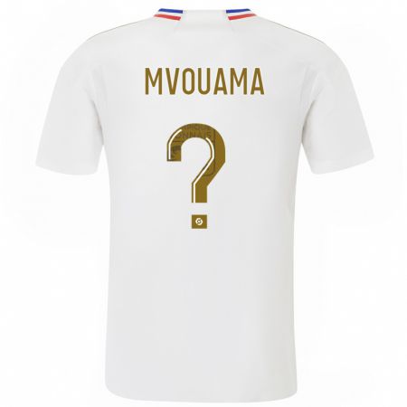 Kandiny Niño Camiseta Olivier Mvouama #0 Blanco 1ª Equipación 2023/24 La Camisa Chile