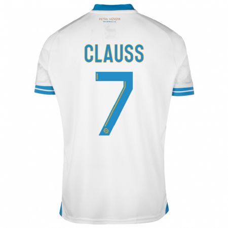 Kandiny Niño Camiseta Jonathan Clauss #7 Blanco 1ª Equipación 2023/24 La Camisa Chile