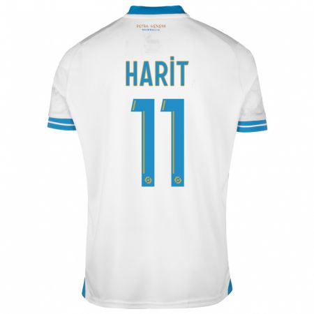 Kandiny Niño Camiseta Amine Harit #11 Blanco 1ª Equipación 2023/24 La Camisa Chile