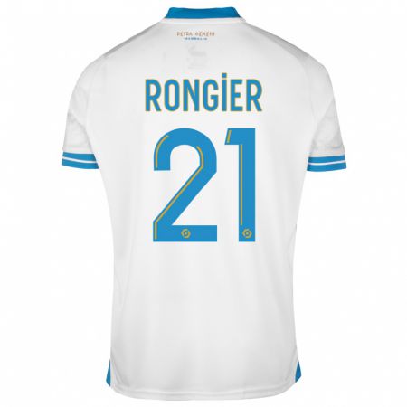 Kandiny Niño Camiseta Valentin Rongier #21 Blanco 1ª Equipación 2023/24 La Camisa Chile