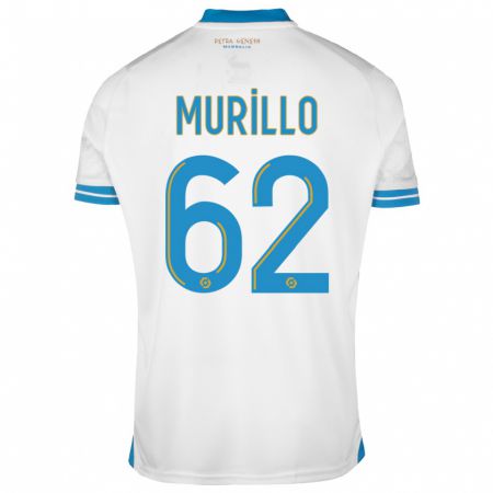 Kandiny Niño Camiseta Amir Murillo #62 Blanco 1ª Equipación 2023/24 La Camisa Chile