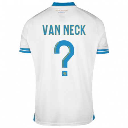Kandiny Niño Camiseta Jelle Van Neck #0 Blanco 1ª Equipación 2023/24 La Camisa Chile