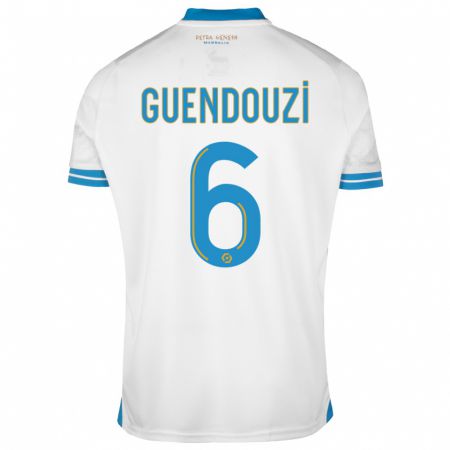 Kandiny Niño Camiseta Matteo Guendouzi #6 Blanco 1ª Equipación 2023/24 La Camisa Chile