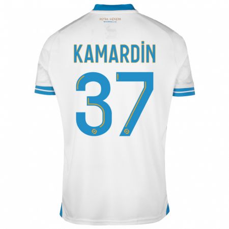 Kandiny Niño Camiseta Aaron Kamardin #37 Blanco 1ª Equipación 2023/24 La Camisa Chile