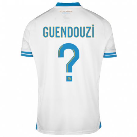 Kandiny Niño Camiseta Milan Guendouzi #0 Blanco 1ª Equipación 2023/24 La Camisa Chile
