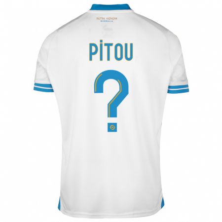 Kandiny Niño Camiseta Jonathan Pitou #0 Blanco 1ª Equipación 2023/24 La Camisa Chile